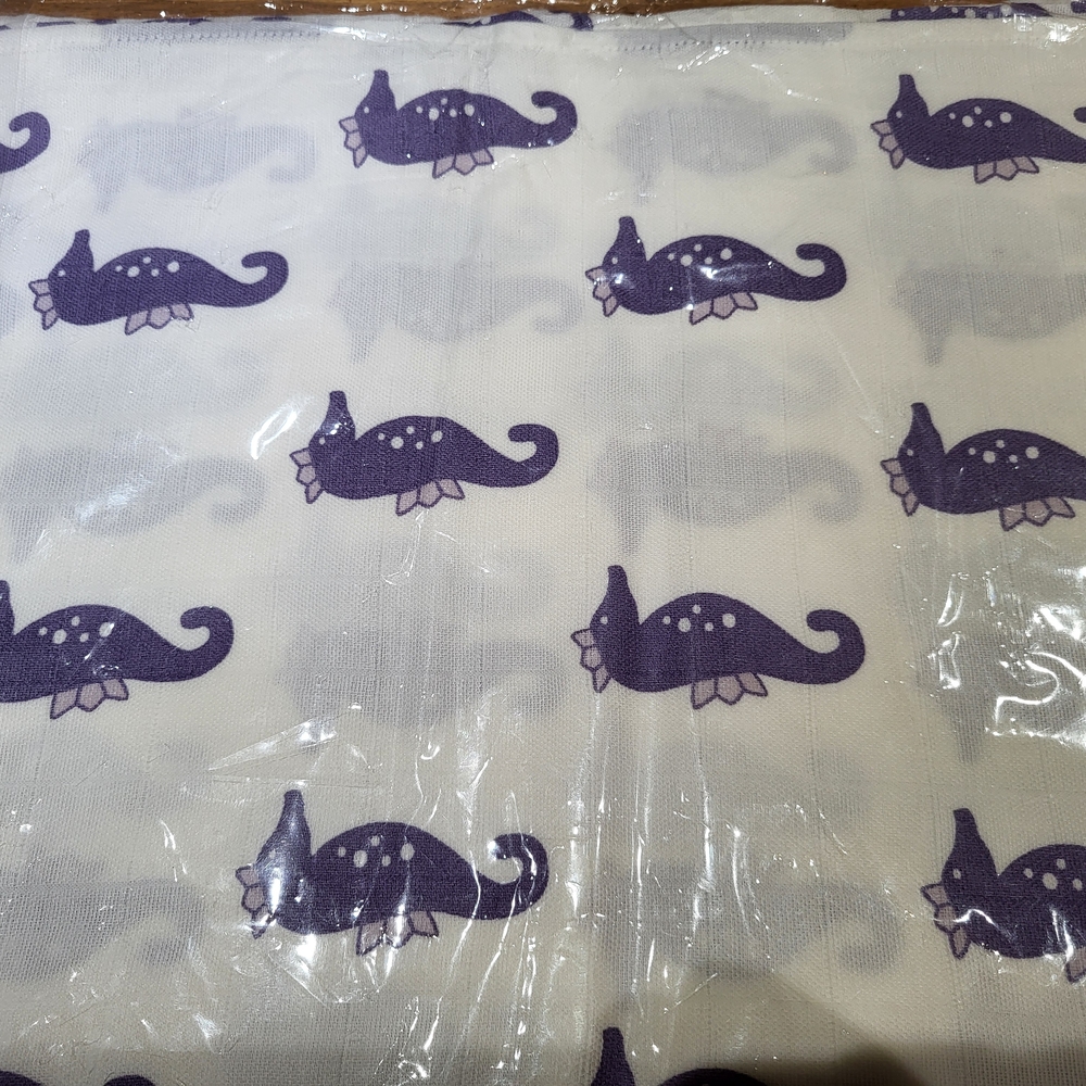 Nwt Baby Girls 47x47 Organic Cotton Seahorse Muslin Blanket Monica + Andy